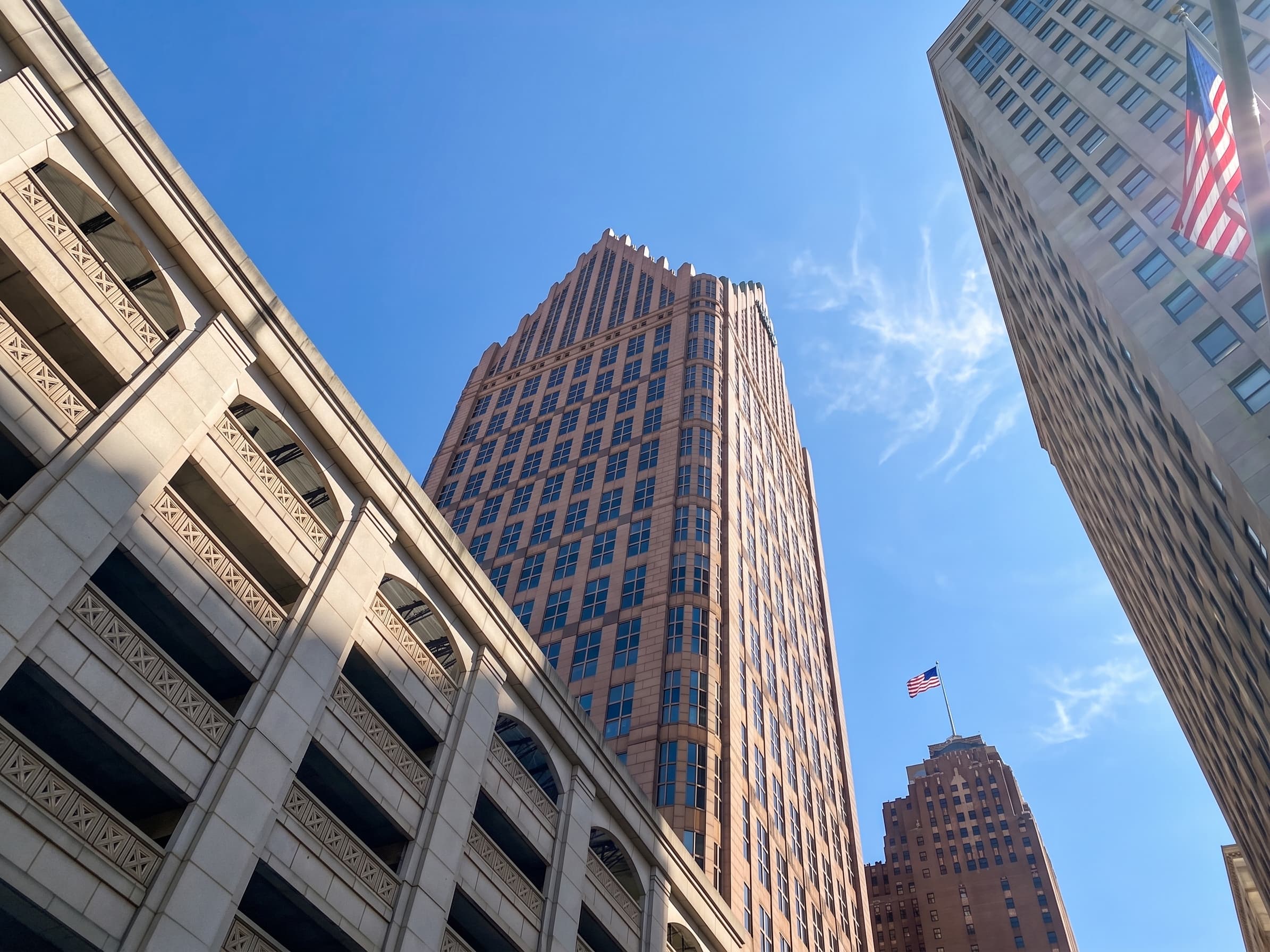 Detroit skyline day